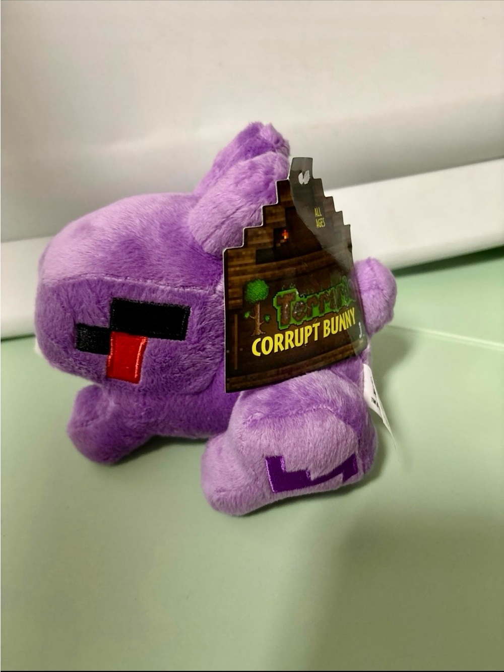 RARE NWT Terraria Corrupt Bunny Plush 7” Purple Rabbit 2014 Jazwares